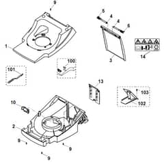 Viking MB505 C - Housing - Parts Diagram