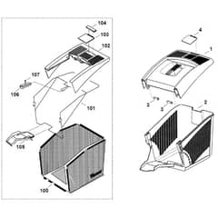 Viking MB505E - Grass Catcher Bag - Parts Diagram