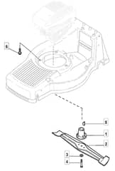 MB532 SB - 2005 - 12-9686-90 - Mountfield Rotary Mower Blade Diagram