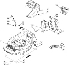 MB532 SB - 2005 - 12-9686-90 - Mountfield Rotary Mower Deck Diagram