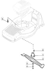 MB532 SB - 2005 - 292552023/TEL - Mountfield Rotary Mower Blade Diagram