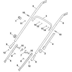Viking MB545.0 VM - Handle Lower Part - Parts Diagram