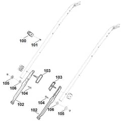 Viking MB545.0 VM - Handle Lower Part 2 - Parts Diagram