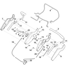 Viking MB545.0 VM - Handle Upper Part - Parts Diagram