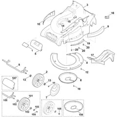 Viking MB545.0 VM - Housing - Front Axle - Parts Diagram
