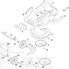 Viking MB545.0T - Housing - Front Axle - Parts Diagram