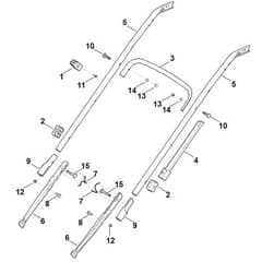 Viking MB545.0V - Handle Lower Part - Parts Diagram