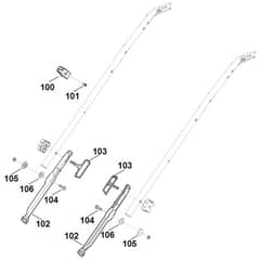 Viking MB545.0V - Handle Lower Part 2 - Parts Diagram