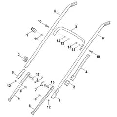 Viking MB545.0VR - Handle Lower Part - Parts Diagram