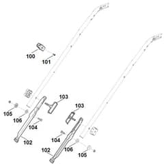 Viking MB545.0VR - Handle Lower Part 2 - Parts Diagram