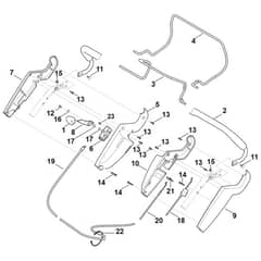 Viking MB545.0VR - Handle Upper Part - Parts Diagram