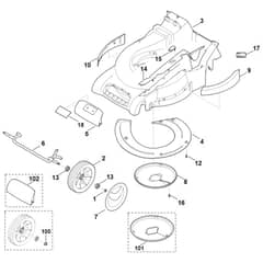 Viking MB545.0VR - Housing - Front Axle - Parts Diagram