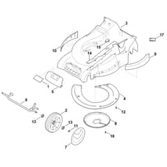 Viking MB545.1 T - Housing - Front Axle - Parts Diagram