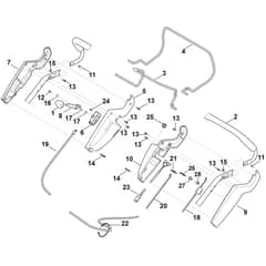 Viking MB545.1 VE - Handle Upper Part - Parts Diagram