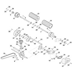 Viking MB545.1 VR - Shaft, Drive - Parts Diagram