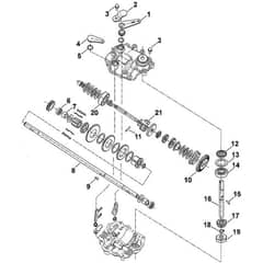 Viking MB555 BS - Gear Head - Parts Diagram