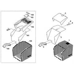 Viking MB555 - Grass Catcher Bag - Parts Diagram
