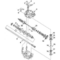 Viking MB555 M - Gear Head - Parts Diagram