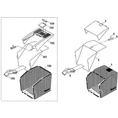 Viking MB555 M - Grass Catcher Bag - Parts Diagram