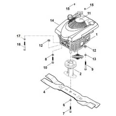 Viking MB555 MQ - Engine - Blade - Parts Diagram
