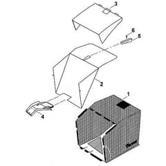 Viking MB555 MQ - Grass Catcher Bag - Parts Diagram