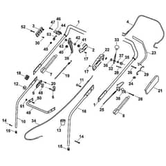 Viking MB555 MQ - Handle - Parts Diagram