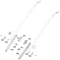 Viking MB650.0 VE - Handle Lower Part 2 - Parts Diagram