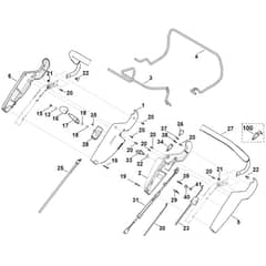Viking MB650.0 VE - Handle Upper Part - Parts Diagram
