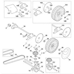 Viking MB650.0 VE - Shaft, Gear Box - Parts Diagram