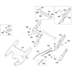 Viking MB650.0 VM - Frame, Height Adjustment 2 - Parts Diagram