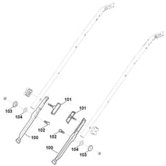 Viking MB650.0 VM - Handle Lower Part 2 - Parts Diagram