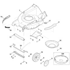 Viking MB650.0 VR - Housing - Front Axle - Parts Diagram