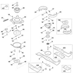 Viking MB650.0 VS - Blade, Blade Clutch - Parts Diagram