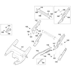 Viking MB650.0 VS - Frame, Height Adjustment 2 - Parts Diagram