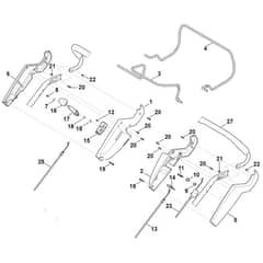 Viking MB650.1 VM - Handle Upper Part - Parts Diagram