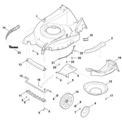 Viking MB650.1 VM - Housing - Front Axle - Parts Diagram