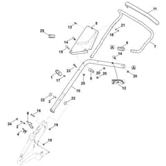 Viking MB650.3 T - Handle Lower Part - Parts Diagram