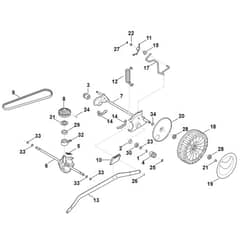 Viking MB650.3 V - Shaft, Gear Box - Parts Diagram