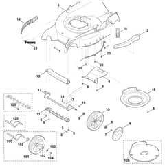 Viking MB655.0 G - Housing - Front Axle - Parts Diagram