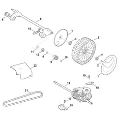 Viking MB655.0 GM - Shaft, Drive - Parts Diagram