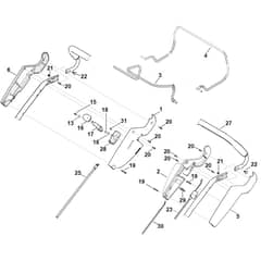 Viking MB655.0 VM - Handle Upper Part - Parts Diagram