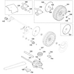 Viking MB655.1 G - Shaft Drive 2 - Parts Diagram