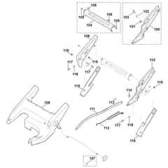 Viking MB655.1 GS - Frame, Height Adjustment 2 - Parts Diagram