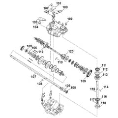 Viking MB655.1 GS - Gear Head - Parts Diagram