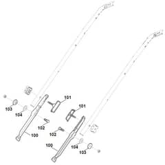 Viking MB655.1 GS - Handle Lower Part 2 - Parts Diagram