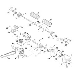 Viking MB655.1 RS - Shaft, Drive - Parts Diagram
