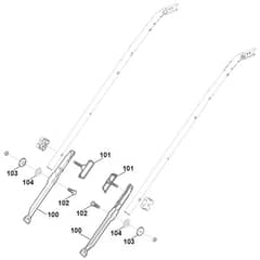 Viking MB655.1 VM - Handle Lower Part 2 - Parts Diagram