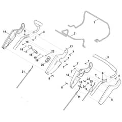 Viking MB655.1 VM - Handle Upper Part - Parts Diagram