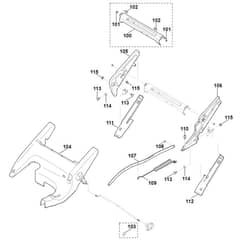 Viking MB655.1 VR - Frame, Height Adjustment 2 - Parts Diagram