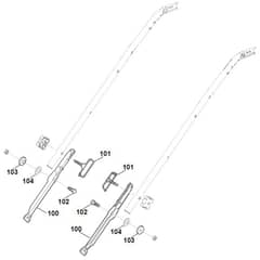 Viking MB655.1 VR - Handle Lower Part 2 - Parts Diagram